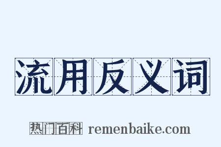 流用反义词是什么意思的图片